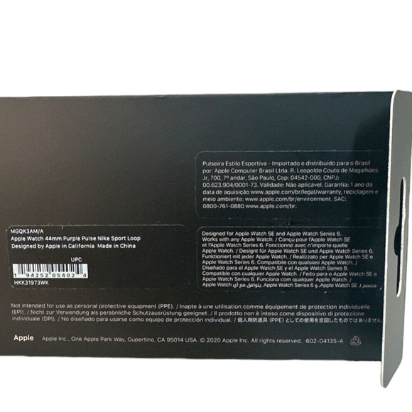 NIKE Sport Purple Pulse Nylon 42 44 45 Apple Watch SE 8 7 6 5 Loop Band Strap - Picture 9 of 10